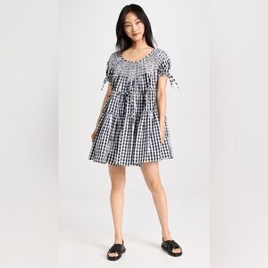 Innika Choo Women’s Checkered Mini Dress with Embroidery - Size 0
